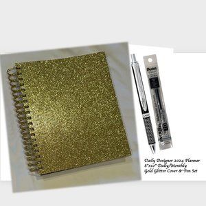 BellaRosaMariaBoutique 2024 Daily/Monthly Planner & Pen Set